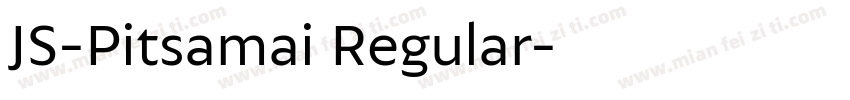 JS-Pitsamai Regular字体转换